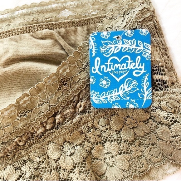 FREE PEOPLE NWT Lace Trim Bandeau Bra Size XS in Taupe - Picture 10 of 13